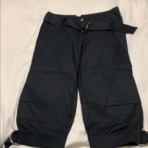 Bebe black capris size 4